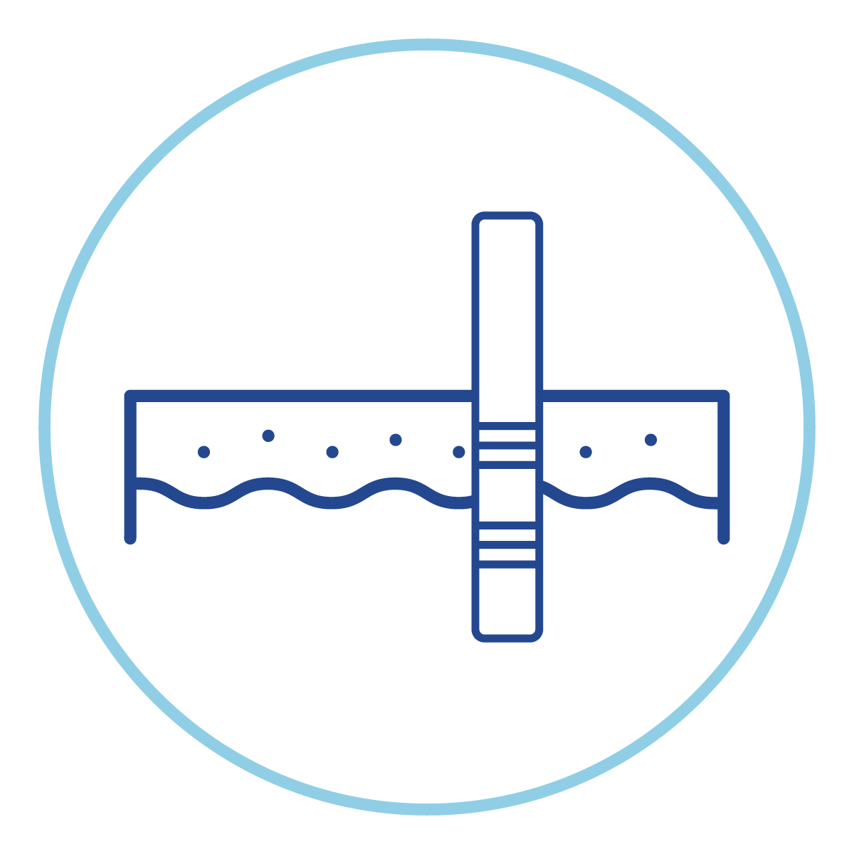 Groundwater level gauge icon 