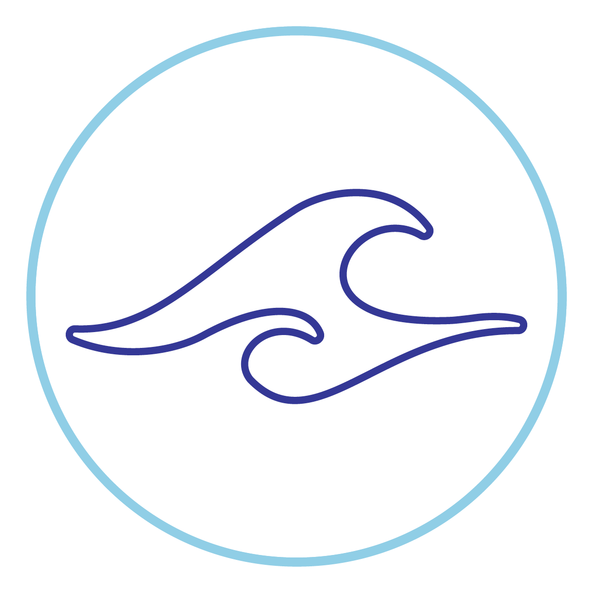 Ocean waves icon 